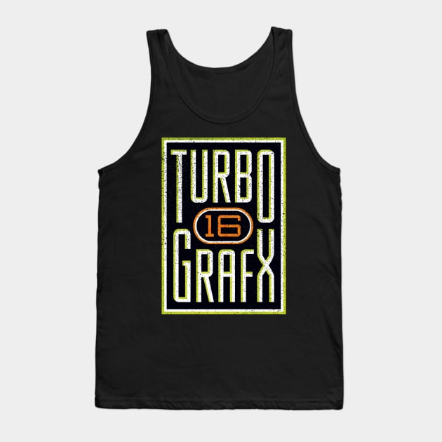 TurboGrafx 16 Logo Tank Top by Super Retro City